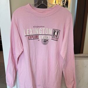 Kids Pink Long Sleeve Shirt
